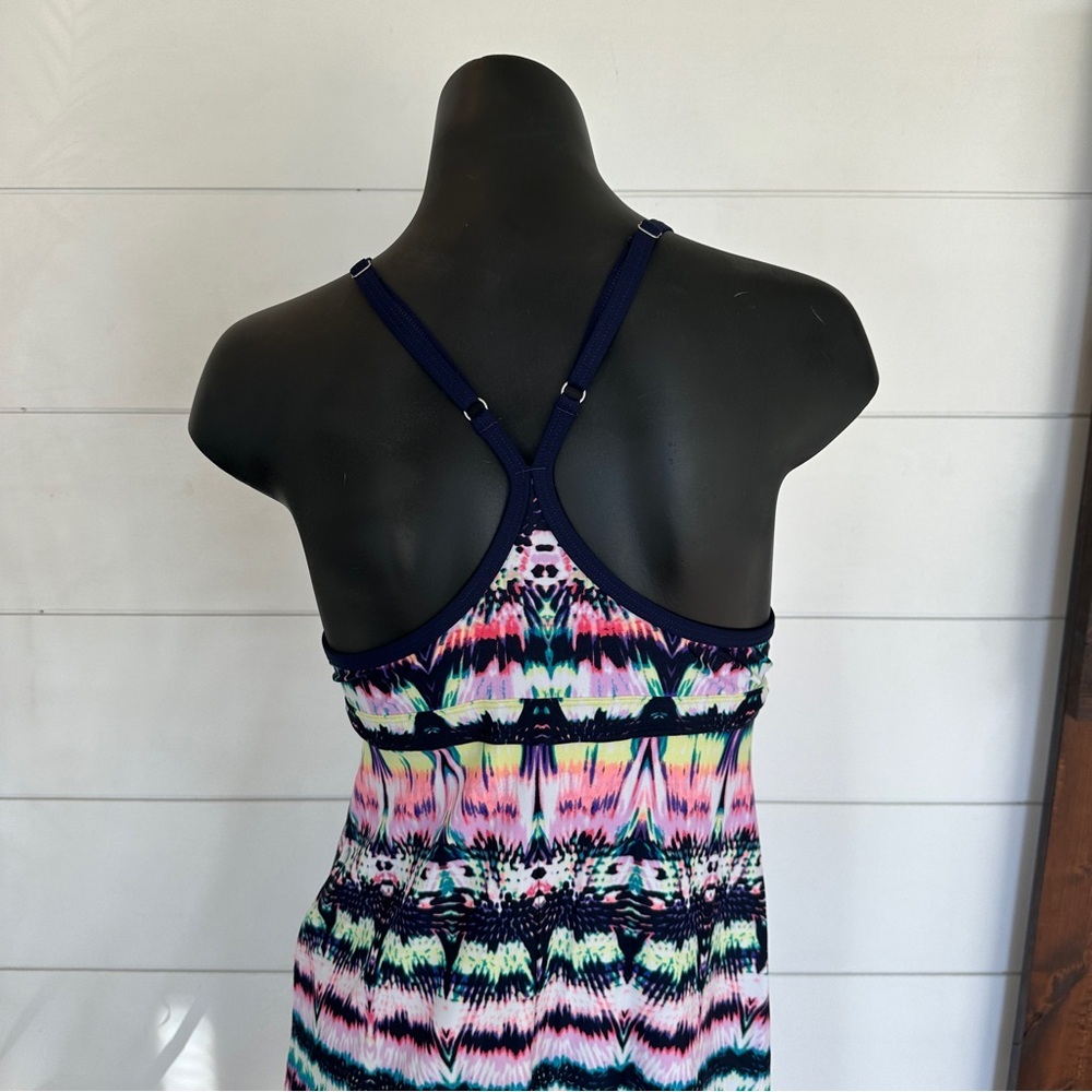 Athleta Ikat Shorebreak Swim Dress, Multi-Color Size S K22 - Picture 2 of 11